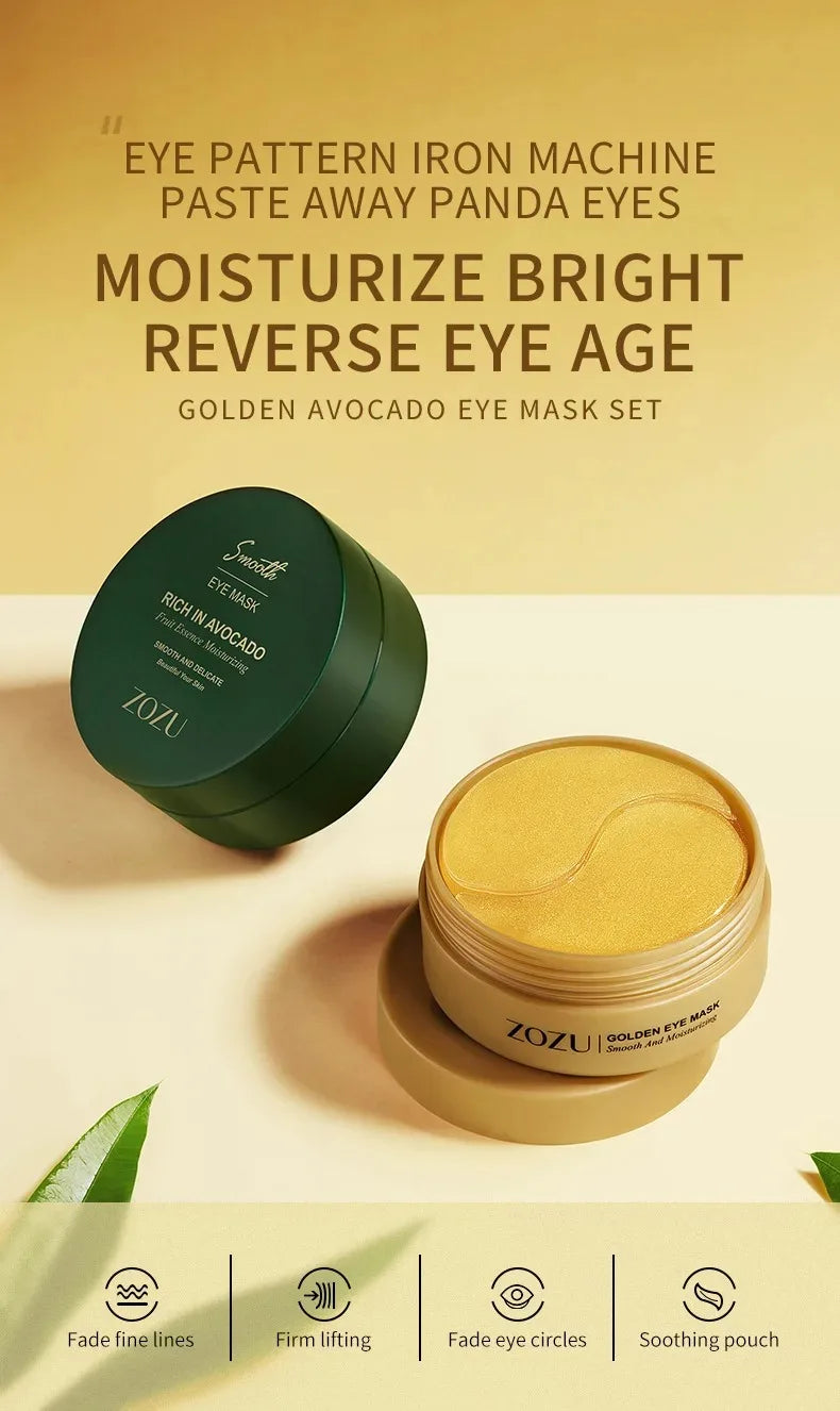 Avocado/ Gold Augenmaske