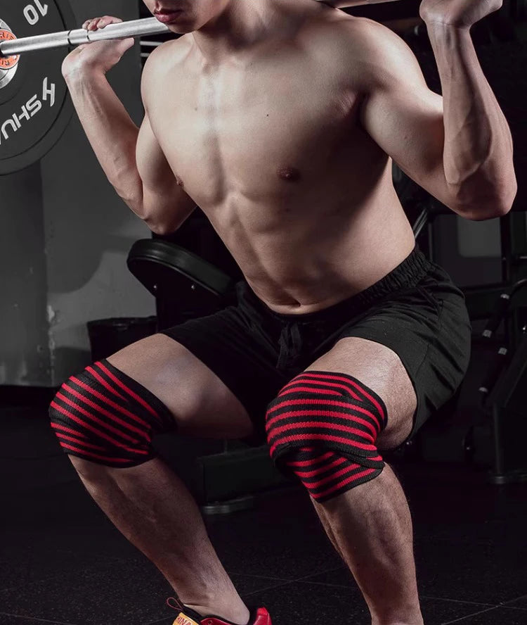 Weight Lifting Badages - Knee Compression Wraps