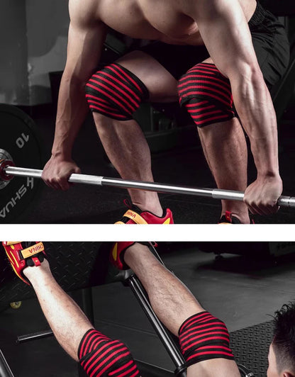 Weight Lifting Badages - Knee Compression Wraps