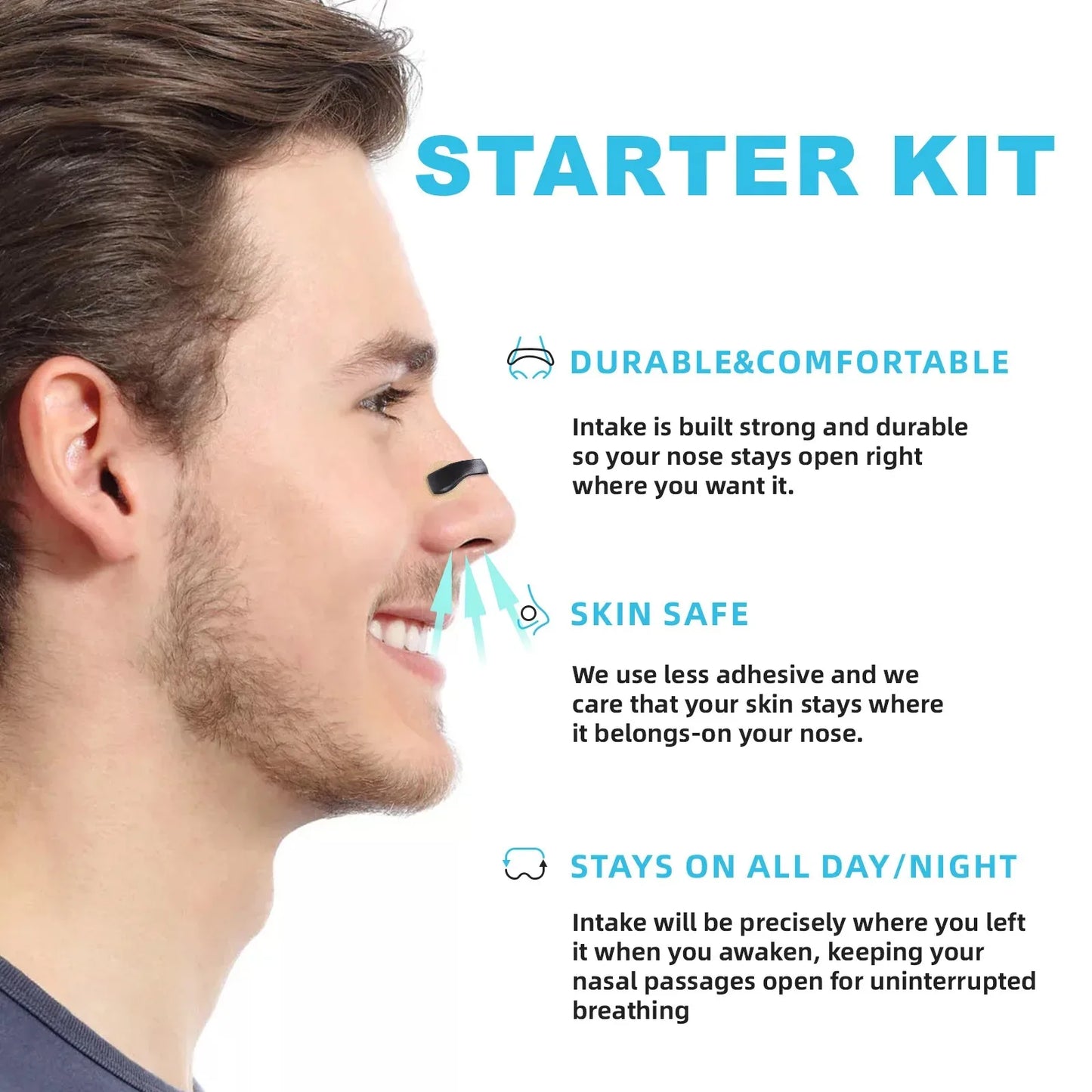 Nasal Breathing Dilators Starter Kits/ Magnetic Nose Strips