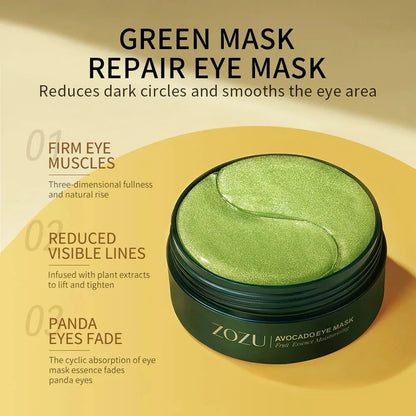 Avocado/ Gold Augenmaske