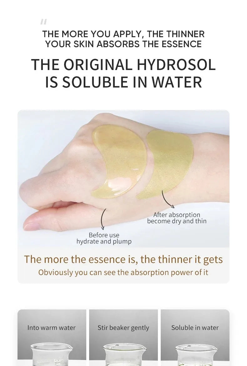Avocado/ Gold Augenmaske