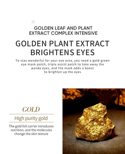 Avocado/ Gold Augenmaske